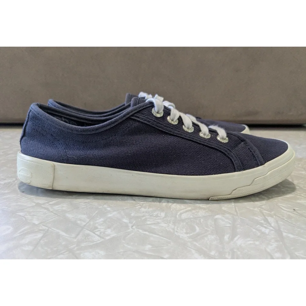 Bebe Dane Navy Blue Canvas Low Top Sneakers Womens 8.5‎ Streetwear 80s 90s Y2K